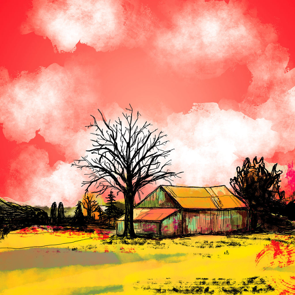 2nd Concession Barn digital art by Nathan Gowsell