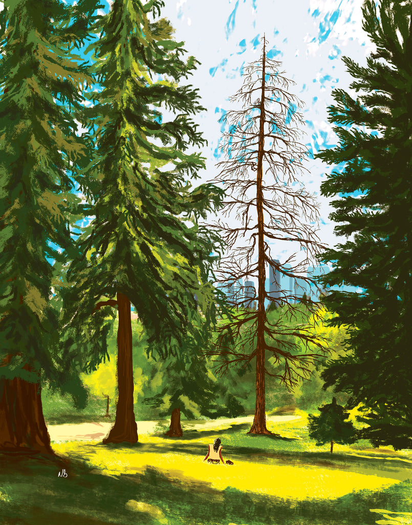 Amongst the Trees digital art print by Nathan Gowsell Creative