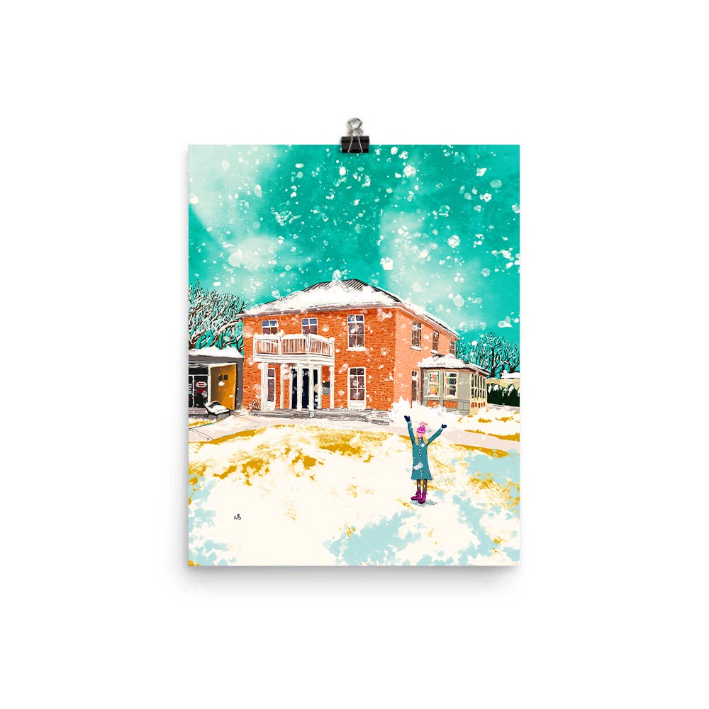 11x14 Let it Snow Artwork by Nathan Gowsell Creative