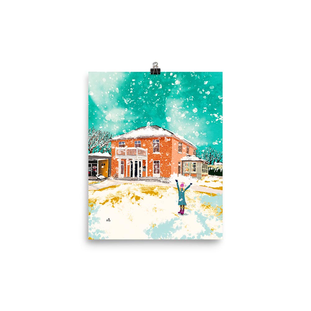 8x10 Let it Snow Artwork by Nathan Gowsell Creative