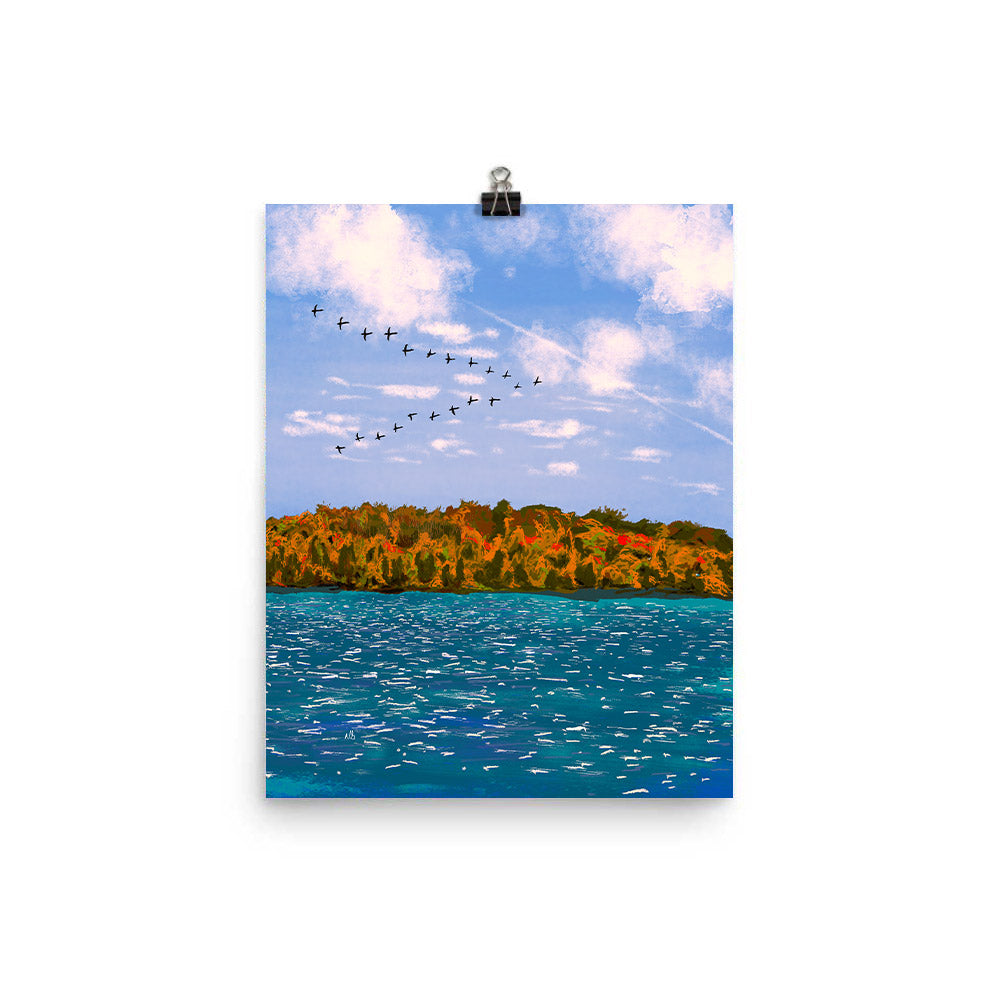 11x14 A Skein of Geese Artwork by Nathan Gowsell Creative