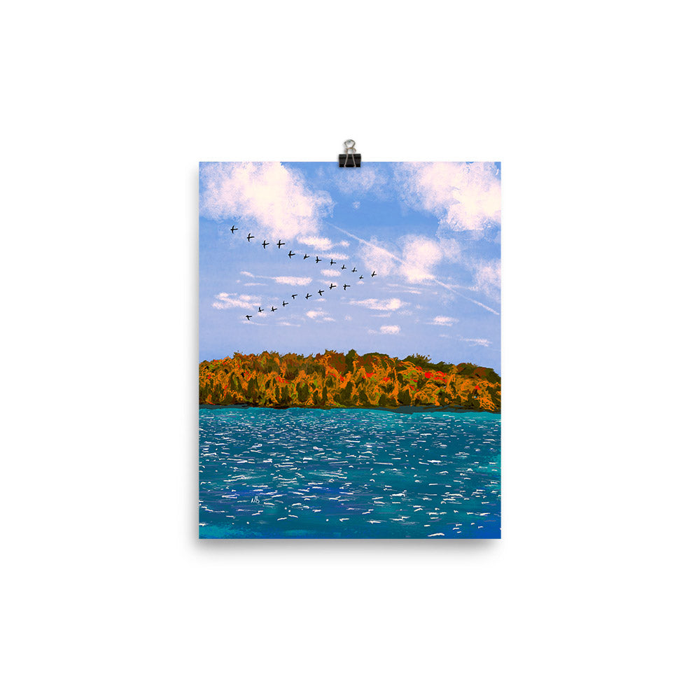 8x10 A Skein of Geese Artwork by Nathan Gowsell Creative