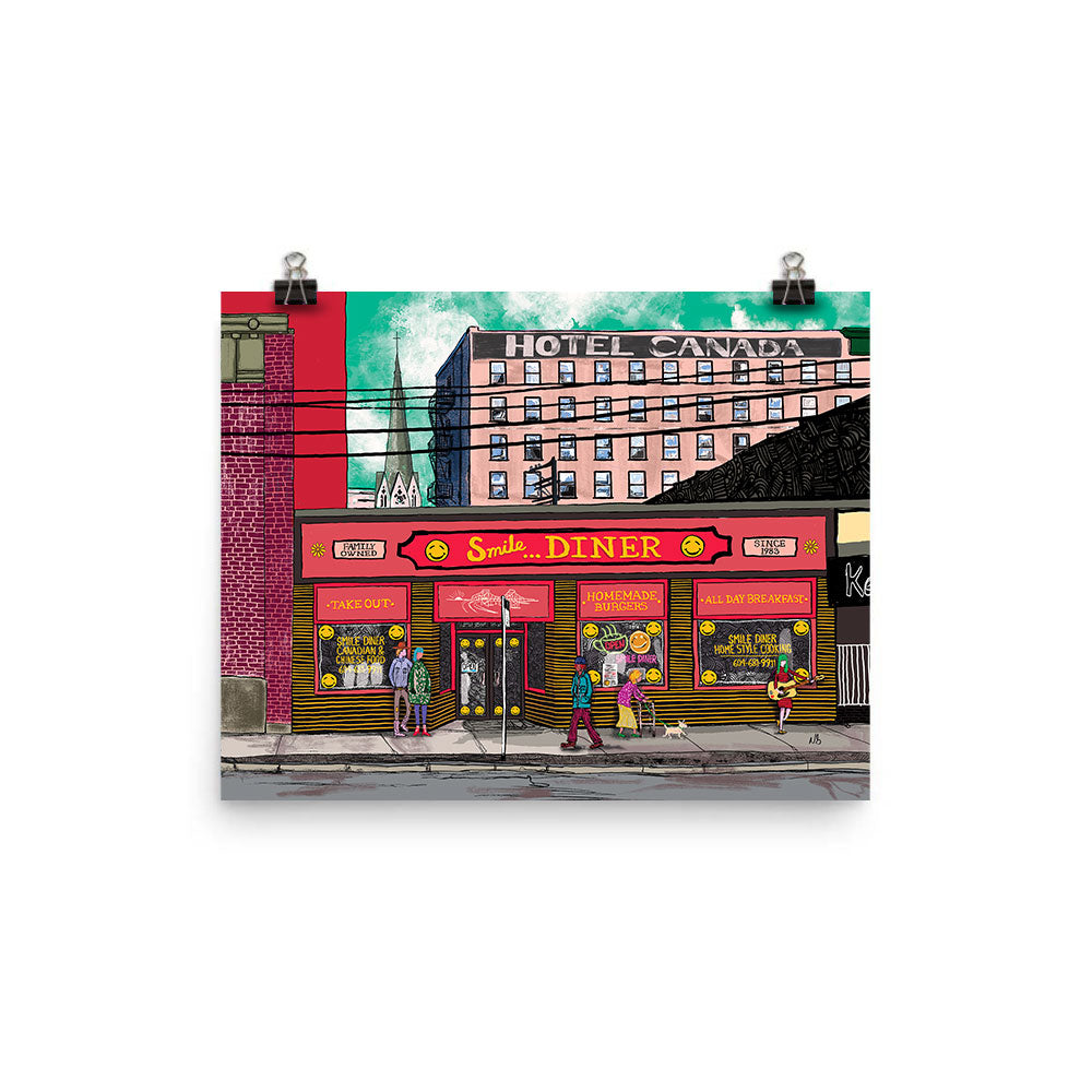 11x14 Smile Diner Artwork by Nathan Gowsell Creative