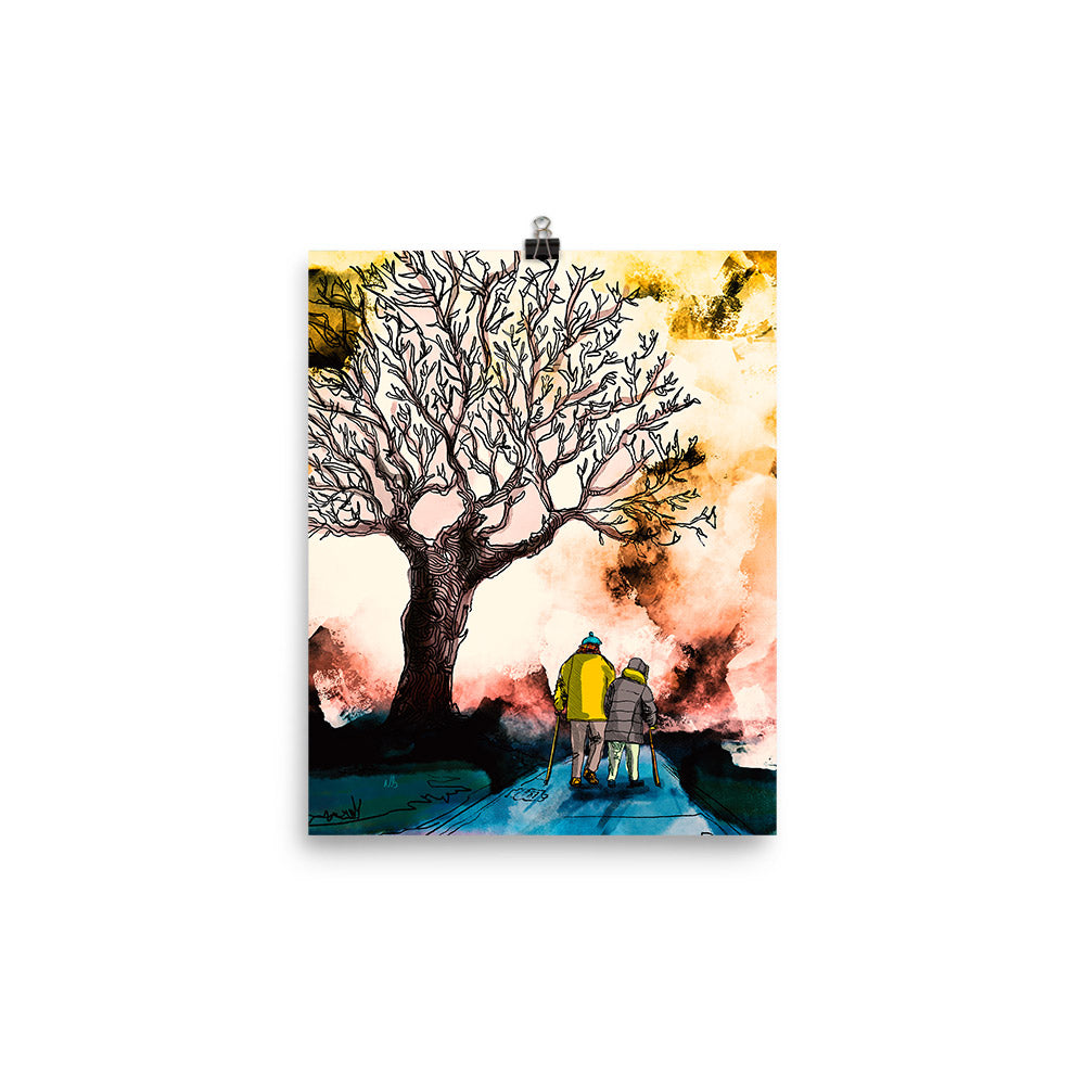 8x10 Walk to the Old Tree Artwork by Nathan Gowsell Creative